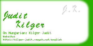 judit kilger business card